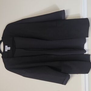 Carmen Black Suede Draped Jacket